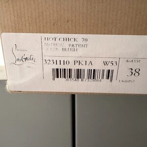 Christian Louboutin Hot Chick 70 Blush Patent Heels